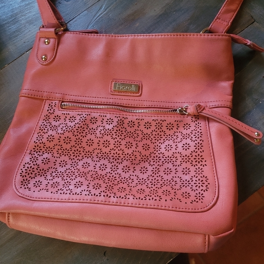 Fiorelli Coral Colored Crossbody Purse - Picture 2 of 9